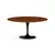 Mesa Saarinen Ø Redonda 100cm em Madeira Imbuia Melamina