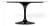 Mesa Saarinen Oval 137x91cm com Tampo em Nanoglass