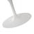 Mesa Saarinen Oval 137x91cm com Tampo em Mármore Marrom Imperial - loja online