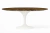 Mesa Saarinen Oval 200x100cm com Tampo em Mármore Marrom Imperial na internet