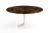 Mesa Saarinen Oval 200x100cm com Tampo em Mármore Marrom Imperial - comprar online