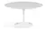 Mesa Saarinen Redonda 130cm com Tampo em Mármore Branco Extra