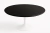 Mesa Saarinen Oval de 244x137cm com Tampo em Mármore Preto Absoluto - comprar online