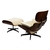 Poltrona Charles Eames em Couro Legítimo