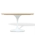 Mesa Saarinen Oval em tampo em Madeira Freijó Folha Natural de 193x122cm - comprar online