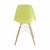 Cadeira Charles Eames de Fibra 100% Brasileira com Base Wood Torre Eiffel Madeira E Inox - Nunex Móveis e Design