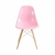 Cadeira Charles Eames de Fibra 100% Brasileira com Base Wood Torre Eiffel Madeira E Inox