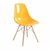 Cadeira Charles Eames de Fibra 100% Brasileira com Base Wood Torre Eiffel Madeira E Inox - comprar online
