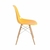 Cadeira Charles Eames de Fibra 100% Brasileira com Base Wood Torre Eiffel Madeira E Inox - Nunex Móveis e Design