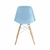Cadeira Charles Eames de Fibra 100% Brasileira com Base Wood Torre Eiffel Madeira E Inox