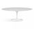 Mesa Saarinen Oval 244x137cm com Tampo em Branco Extra
