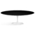 Mesa Saarinen Oval de 180x100cm com Tampo em Mármore Preto Absoluto
