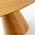 Mesa cone em Madeira Natural de jantar redonda de 130cm para 5 lugares - comprar online