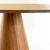 Mesa cone em Madeira Natural de jantar redonda de 130cm para 5 lugares na internet