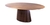 Mesa Cone Oval de 160x80cm em madeira Imbuia Melamina - comprar online