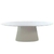 Mesa Cone fosca Redonda de 80cm em Quartz Branco - comprar online