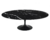 Mesa Saarinen Oval 160x90cm com Tampo em Mármore Nero Marquina - Nunex Móveis e Design