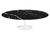 Mesa Saarinen Oval 140x90cm com Tampo em Mármore Via Láctea