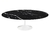 Mesa Saarinen Oval 220x122cm com Tampo em Mármore Via Láctea