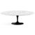 Mesa Saarinen Oval 140x90cm Tampo em Mármore Carrara - Nunex Móveis e Design