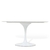 Mesa Saarinen Oval 198x122cm com Tampo em Mármore Quartzo - comprar online