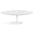 Mesa Saarinen Oval 244x137cm Tampo em Mármore Carrara