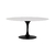 Mesa Saarinen Oval 220x122cm com Tampo em Branco Extra - Nunex Móveis e Design