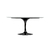 Mesa Saarinen Oval 137x91cm com Tampo em Mármore Quartzo - loja online