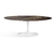 Mesa Saarinen Oval 140x90cm com Tampo em Mármore Marrom Imperial