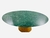 Mesa cone com mármore verde guatemala de 200x90cm para 8 cadeiras