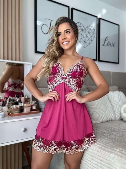 Camisola Pérola Vinho/Off White - comprar online