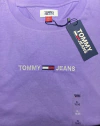 TOMMY JEANS - Camiseta Feminina- Lilás - Tamanho GG