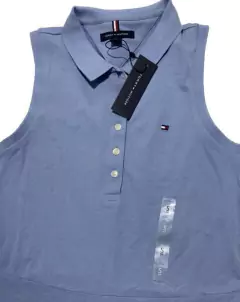 TOMMY HILFIGER - Vestido Midi Polo - Cor Azul - Tamanho P - comprar online