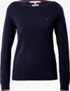 TOMMY HILFIGER - Suéter Tommy Hilfiger New Ivy Boat-Nk - Feminino - Cor Preto - Tamanho GG