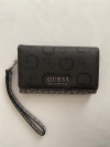 GUESS - Carteira Clothing - Monograma Logo - Preto e Cinza