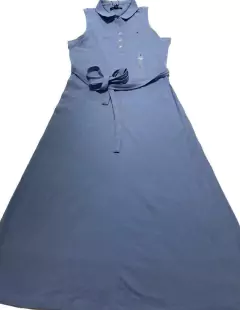 TOMMY HILFIGER - Vestido Midi Polo - Cor Azul - Tamanho P na internet