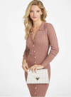 Bolsa GUESS Tanyel - Off White com dourado