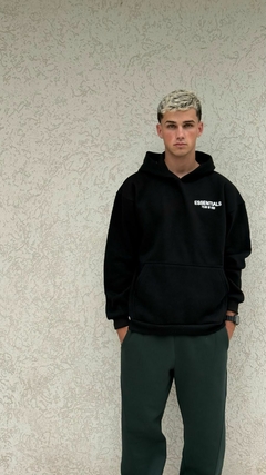 HOODIE ESSENTIALS BLACK - comprar online