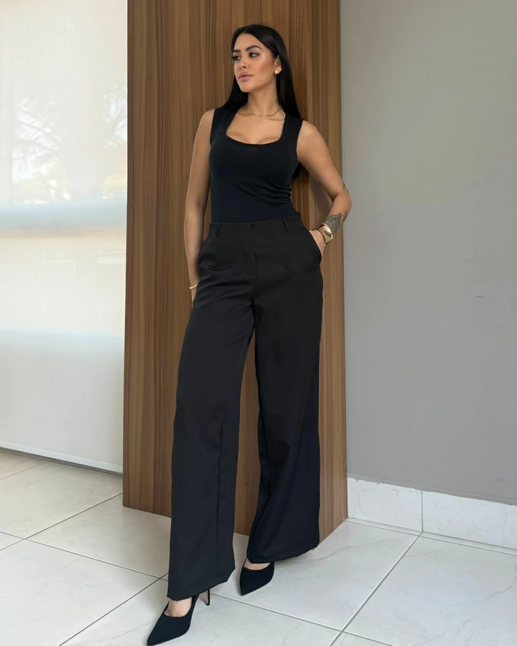 Calça Pantalona Alfaitaria