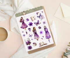 Cartela de adesivos "As mais Belas Violetas" na internet