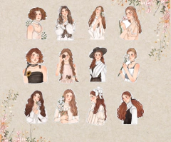 Kit de adesivos "Ternura"