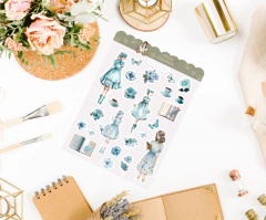 Cartela de adesivos "Um sonho Azul" na internet