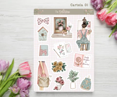 Cartelas de adesivos "Querida primavera" - comprar online