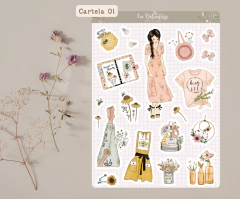 Cartelas de adesivos "Doce Mel" Pack 01 - comprar online