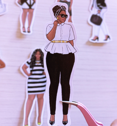 Kit de adesivos "Curvy Girls in Black & White" - La Délicatesse