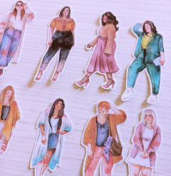 Kit de adesivos "Sweet Curvy Girls" - La Délicatesse