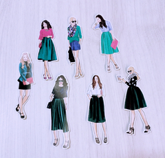Kit de adesivos "Garotas de Verde" - comprar online