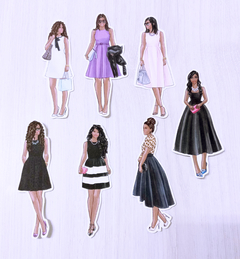 Kit de adesivos "Um vestido com amor" - comprar online
