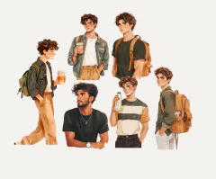 Kit de Adesivos "Garotos da Cidade" na internet