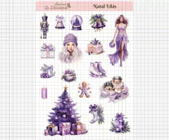 Kit digital "Natal Lilás" - Link na descrição - La Délicatesse